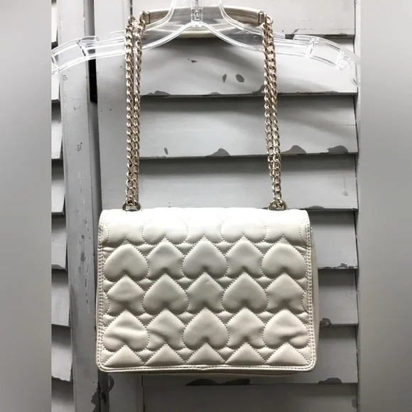 Love Moschino handbag with chain straps and hearts like new - Picture 4 of 4